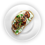 Garlic Bread Cheese & Mushroom 