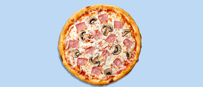 Ham & Mushroom Pizza  8" 